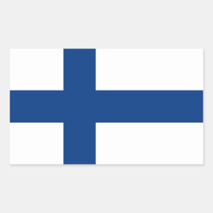 FINLAND RECTANGULAR STICKER