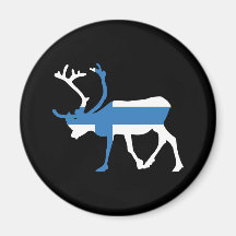 Finland Reindeer Magnet