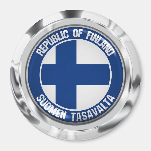 Finland Round Emblem Magnet (Front)