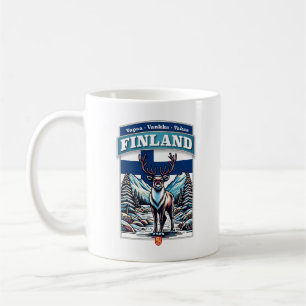 Finland Scandinavia Reindeer Europe Coffee Mug