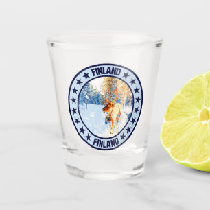 Finland shot glass