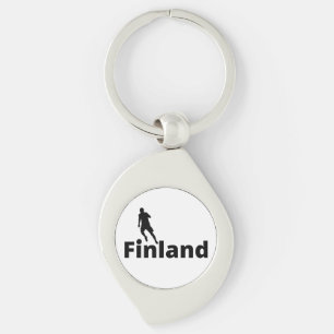 Finland soccer key ring