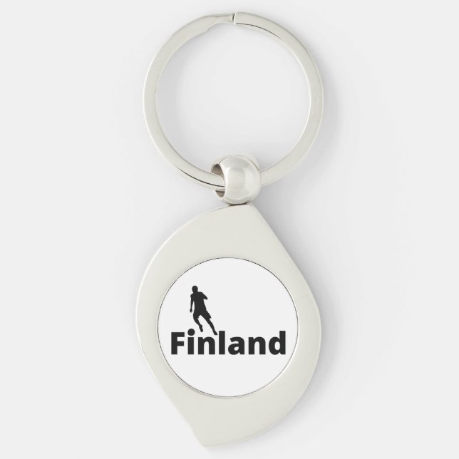 Finland soccer key ring (Front)