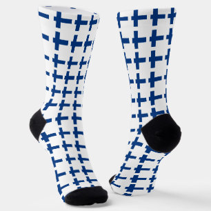 Finland Socks, patriotic Finnish Flag fashion Socks