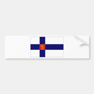 Finland State Flag Bumper Sticker