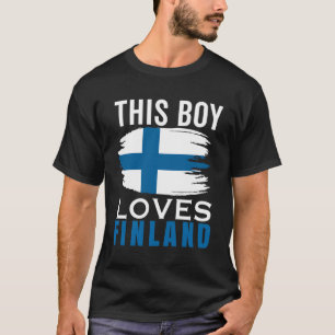 Finland Suomi Flag For Men Boy Guys Finn Finnish S T-Shirt
