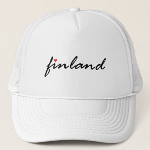 Finland Suomi. I love Finland Trucker Hat