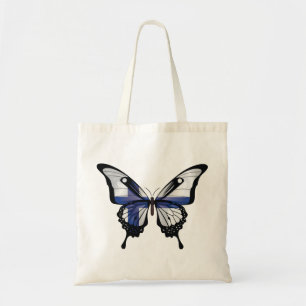 Finland Swallowtail Butterfly Flag Sticker Tote Bag