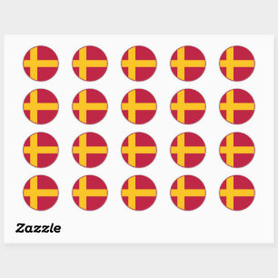 Finland Swede Flag Classic Round Sticker