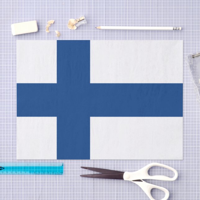 Finland tissue paper, Finnish Flag tissue paper (Craft)