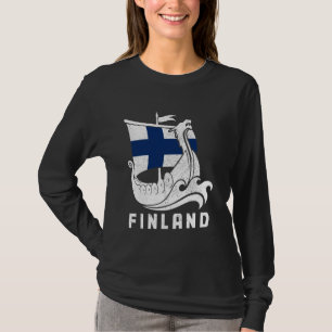 Finland Viking Finnish Flag Finn Suomi Sisu Souven T-Shirt