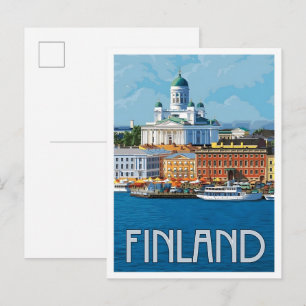 Finland Vintage Travel Postcard