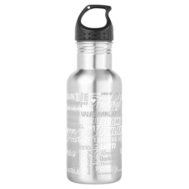 Finland's Towns 710 Ml Water Bottle (Front)