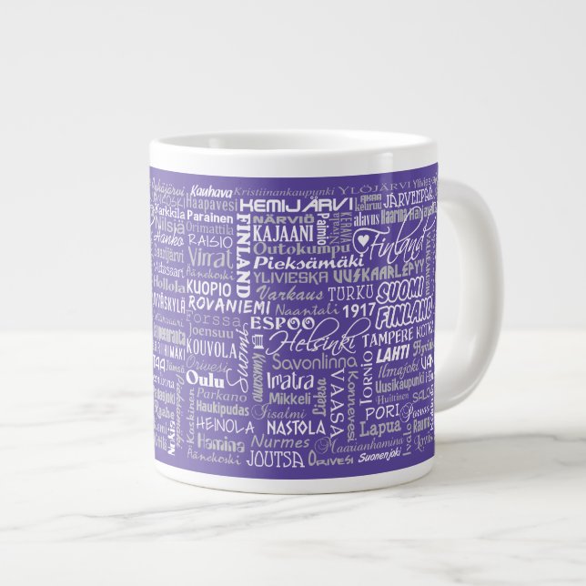 Finland's Towns custom colour mug (Front Right)