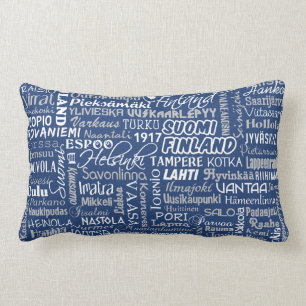Finland's Towns throw pillow