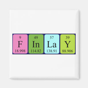 Finlay periodic table name magnet