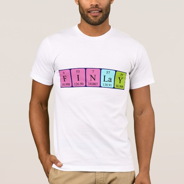 Finlay periodic table name shirt (Front)