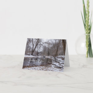 Finley Winter Snow Thinking Of You Card