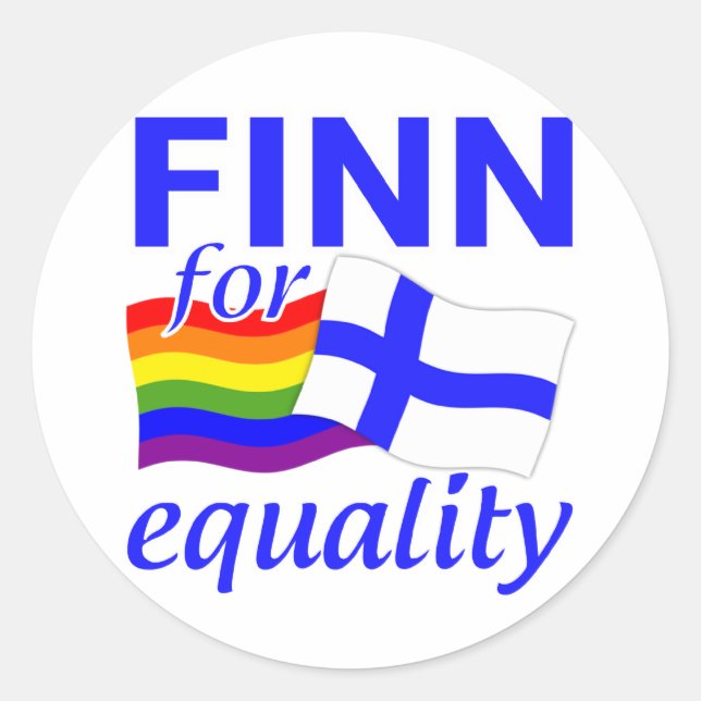 Finn 4 Equality stickers (Front)
