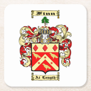 Finn (Irish) Square Paper Coaster