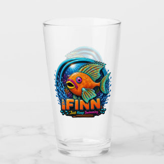 Finn the Dolphin – “Ride the Waves of Wonder” Glass