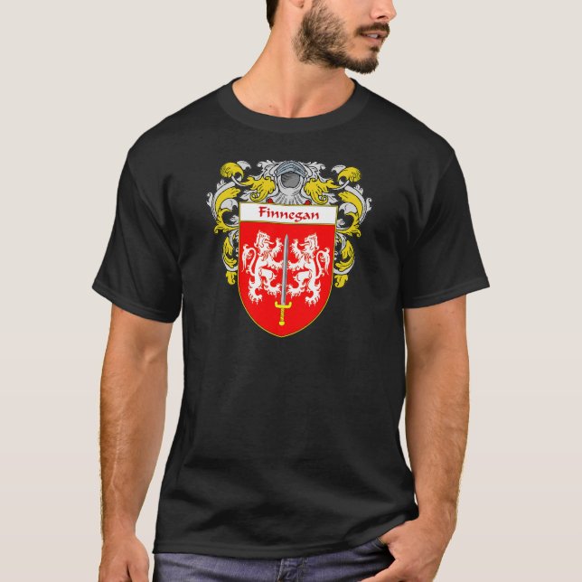 Finnegan Coat of Arms (Mantled) T-Shirt (Front)