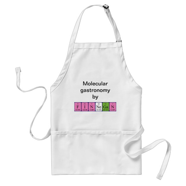 Finnegan periodic table name apron (Front)