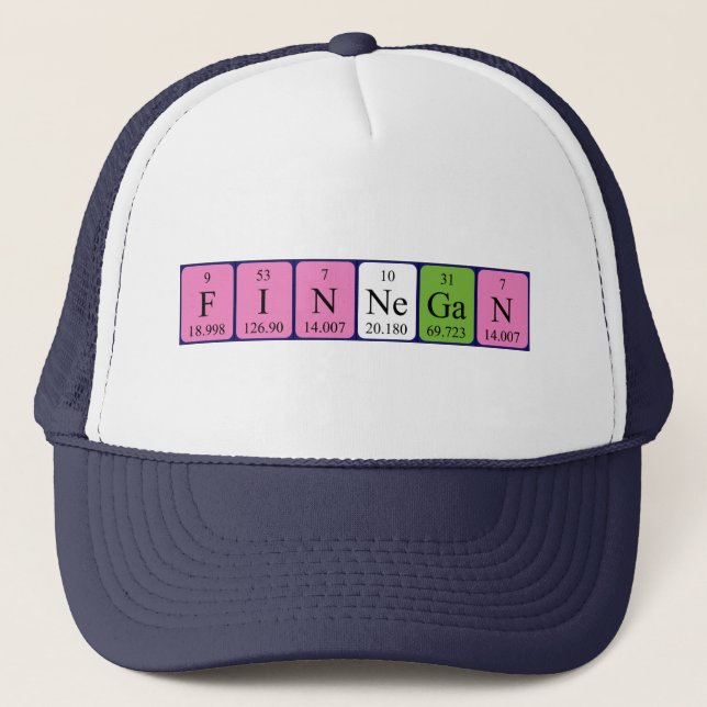 Finnegan periodic table name hat (Front)