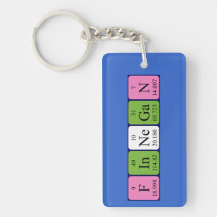 Finnegan periodic table name keyring