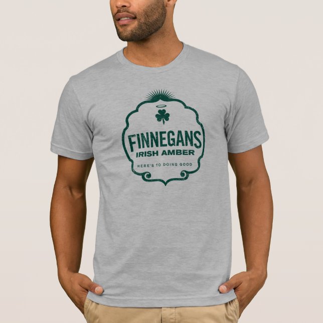 Finnegans Irish Amber Crest T-Shirt (Front)
