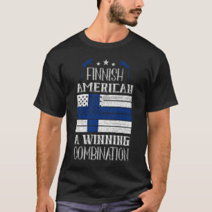 Finnish American A Winning Combination Finland Pr T-Shirt