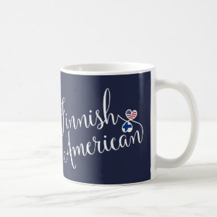 Finnish American Entwined Hearts Mug