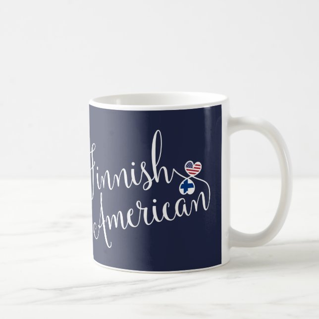 Finnish American Entwined Hearts Mug (Right)