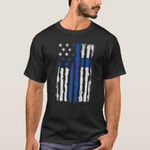 Finnish American Pride Usa Flag Finland Roots T-Shirt