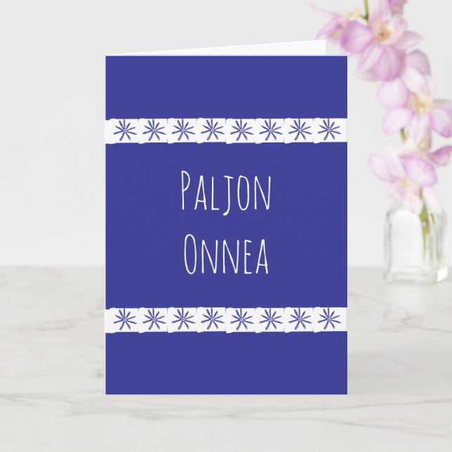 Finnish Birthday Card (Orchid)