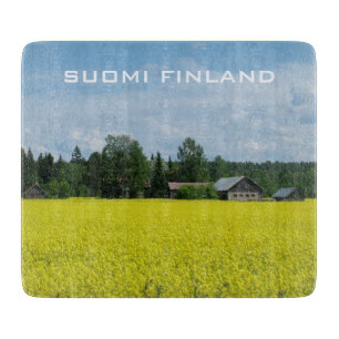 Finnish Countryside custom cutting board