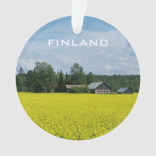 Finnish Countryside custom ornament (Front)