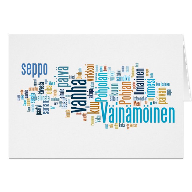 Finnish Epic Word Cloud (Front Horizontal)
