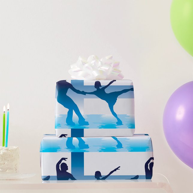 Finnish Figure Skaters Wrapping Paper (Creator Uploaded)