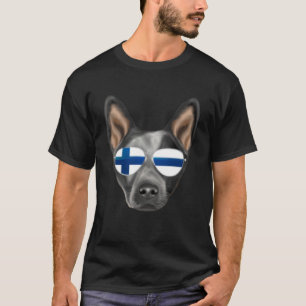 Finnish Flag Australian Cattle Dog Dog Finland Poc T-Shirt