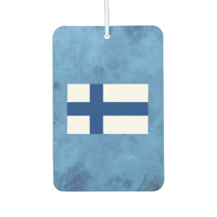 Finnish flag car air freshener
