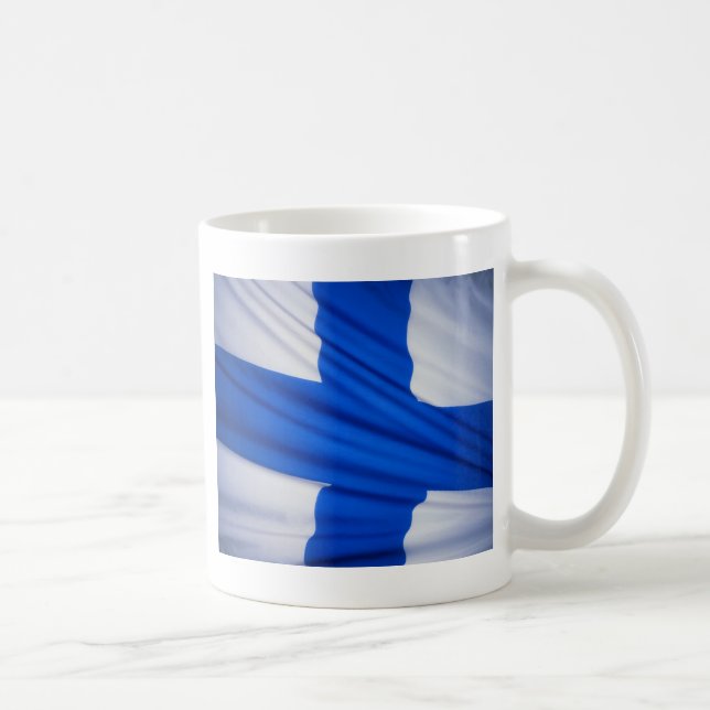 FINNISH FLAG COFFEE MUG (Right)