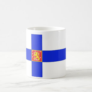 Finnish flag coffee mug