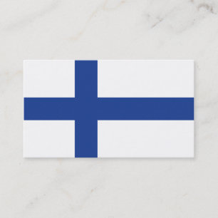 Finnish Flag custom business cards