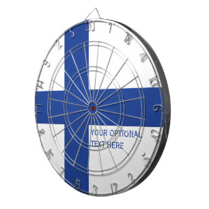 Finnish Flag custom dart board