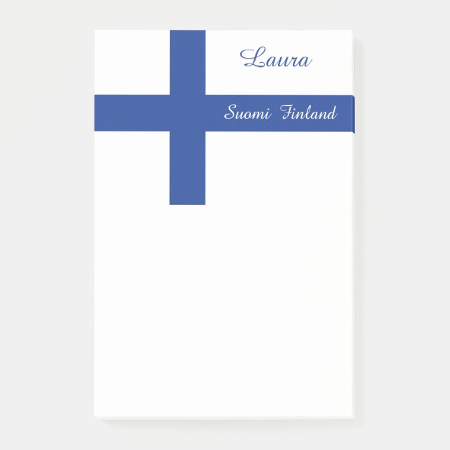 Finnish Flag custom Post-It notes (Front)