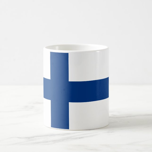 Finnish Flag (Finland) Coffee Mug (Center)