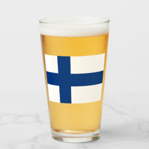 Finnish Flag (Finland) Glass