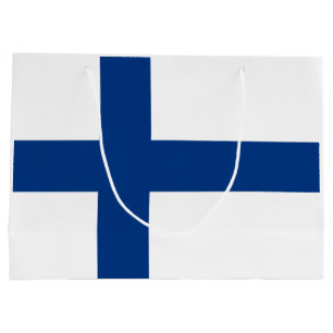 Finnish Flag (Finland) Large Gift Bag