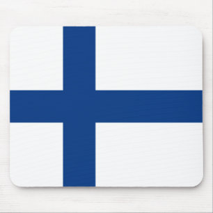 Finnish Flag (Finland) Mouse Pad